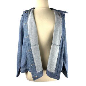 FLAX Englehart Denim Look Jean Jacket, Women's Size X-Large